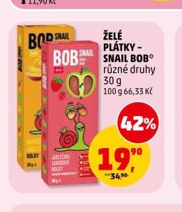 Želé plátky - Snail Bob různé druhy 30 g