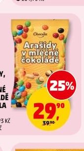 Arašídy, čočky v mléčné čokoládě Choco'la 150 g