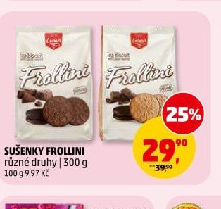 Sušenky Frollini různé druhy 300 g