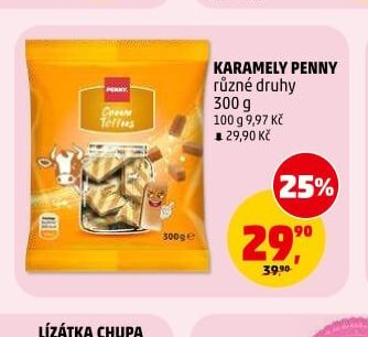 Karamely Penny různé druhy 300 g