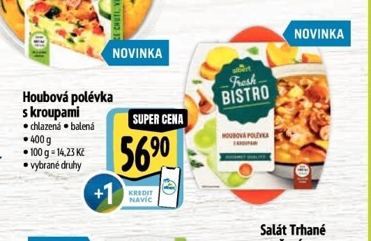 Houbová polévka s kroupami