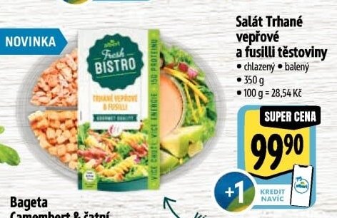 Salát Trhané vepřové a fusilli těstoviny