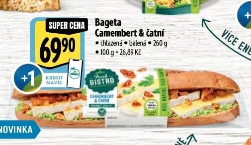 Bageta Camembert & čatní