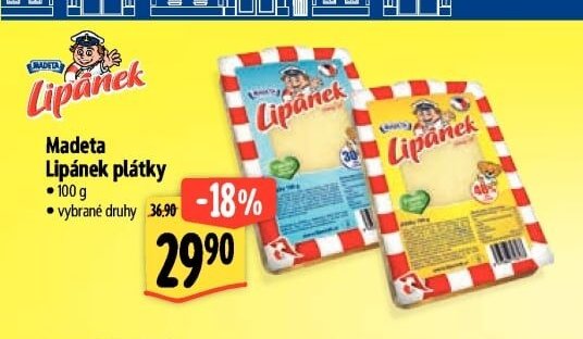 Madeta Lipánek plátky - Albert akcniletaky.com