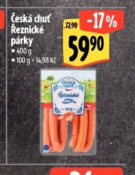Česká chuť Řeznické párky - Albert akcniletaky.com