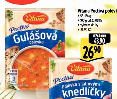 Vitana Poctivá gulášová polévka