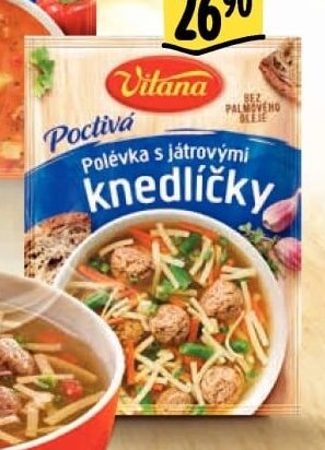 Vitana Poctivá polévka s játrovými knedlíčky