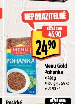 Menu Gold Pohanka