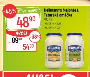 Hellmann's Majonéza, Tatarská omáčka 405 ml
