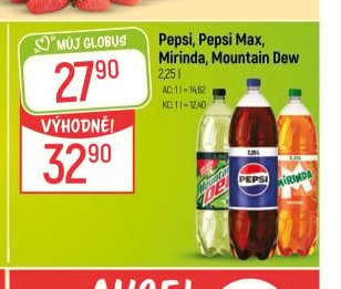 Pepsi, Pepsi Max, Mirinda, Mountain Dew 2,25 l