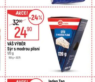 Váš výběr Sýr s modrou plísní, 120 g