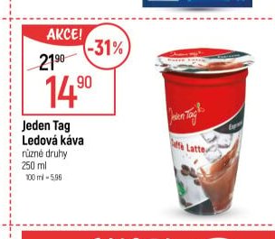 Jeden Tag Ledová káva, 250 ml