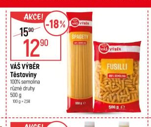 Váš Výběr Těstoviny