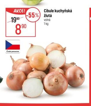 Cibule kuchyňská žlutá