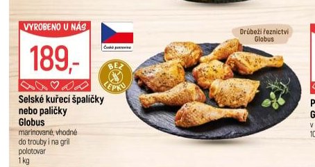 Selské kuřecí špalíčky nebo paličky Globus