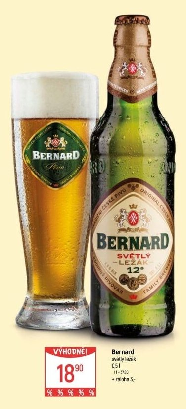 Bernard světlý ležák 12°