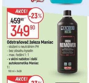 Odstraňovač železa Maniac