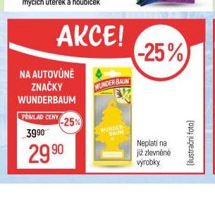 Autovůně značky Wunderbaum