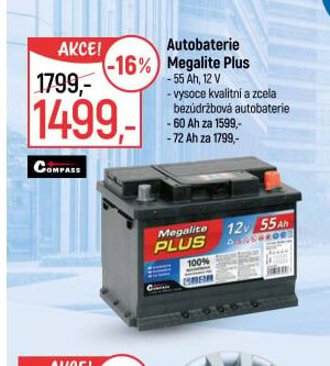 Autobaterie Megalite Plus