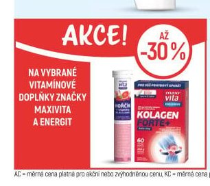 Maxivita a Energit vitamínové doplňky