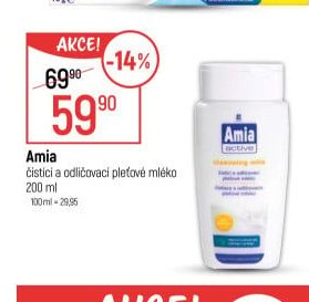 Amia čistící a odličovací pleťové mléko