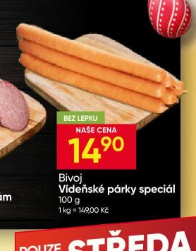 Bivoj Vídeňské párky speciál