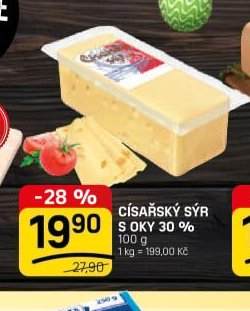 CÍSAŘSKÝ SÝR S OKY 30 %
