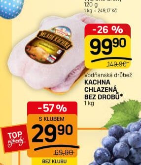 KACHNA CHLAZENÁ BEZ DROBŮ