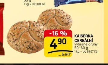 KAISERKA CEREÁLNÍ