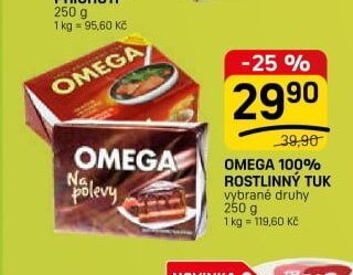 OMEGA 100% ROSTLINNÝ TUK