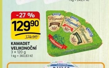 KAMADET VELIKONOČNÍ 3 x 120 g