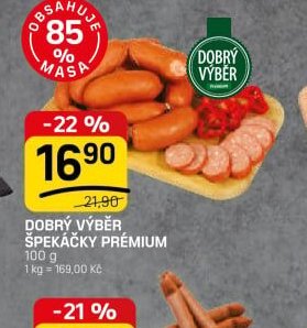DOBRÝ VÝBĚR ŠPEKÁČKY PRÉMIUM