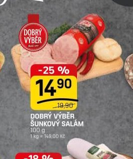 DOBRÝ VÝBĚR ŠUNKOVÝ SALÁM
