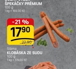 Sláma KLOBÁSKA ZE SUDU