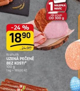 Krahulík UZENÁ PEČENĚ BEZ KOSTI*