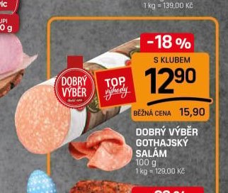 DOBRÝ VÝBĚR GOTHAJSKÝ SALÁM