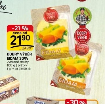 DOBRÝ VÝBĚR EIDAM 30%