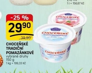 CHOCEŇSKÉ TRADIČNÍ POMAZÁNKOVÉ