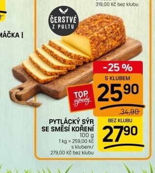 PYTLÁCKÝ SÝR SE SMĚSÍ KOŘENÍ