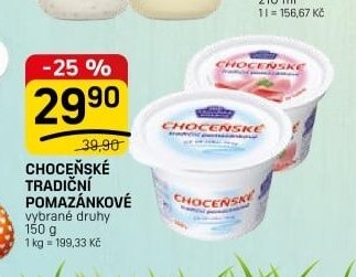 CHOCEŇSKÉ TRADIČNÍ POMAZÁNKOVÉ