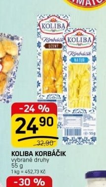 KOLIBA KORBÁČIK vybrané druhy