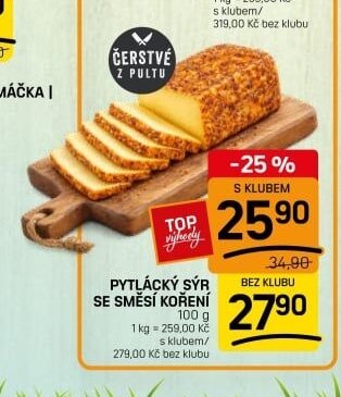 PYTLÁCKÝ SÝR SE SMĚSÍ KOŘENÍ