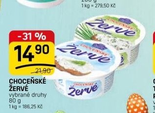 CHOCEŇSKÉ ŽERVÉ