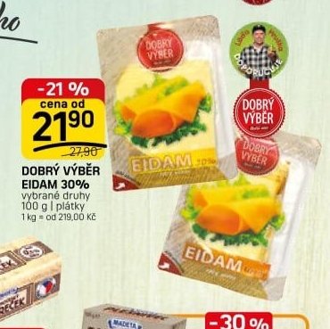 DOBRÝ VÝBĚR EIDAM 30%