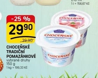 CHOCEŇSKÉ TRADIČNÍ POMAZÁNKOVÉ