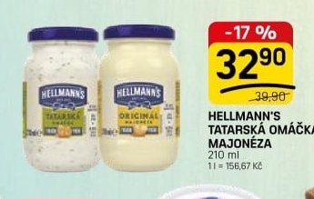HELLMANN'S TATARSKÁ OMÁČKA I MAJONÉZA
