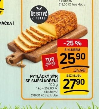 PYTLÁCKÝ SÝR SE SMĚSÍ KOŘENÍ