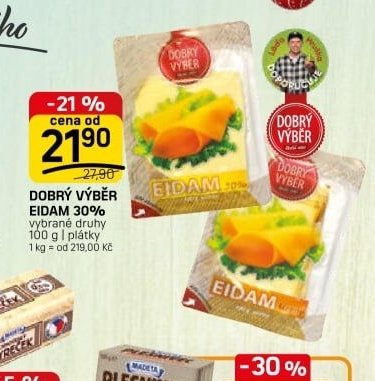 DOBRÝ VÝBĚR EIDAM 30%