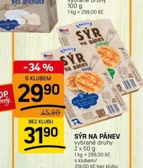 SÝR NA PÁNEV