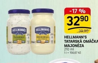 HELLMANN'S TATARSKÁ OMÁČKA I MAJONÉZA